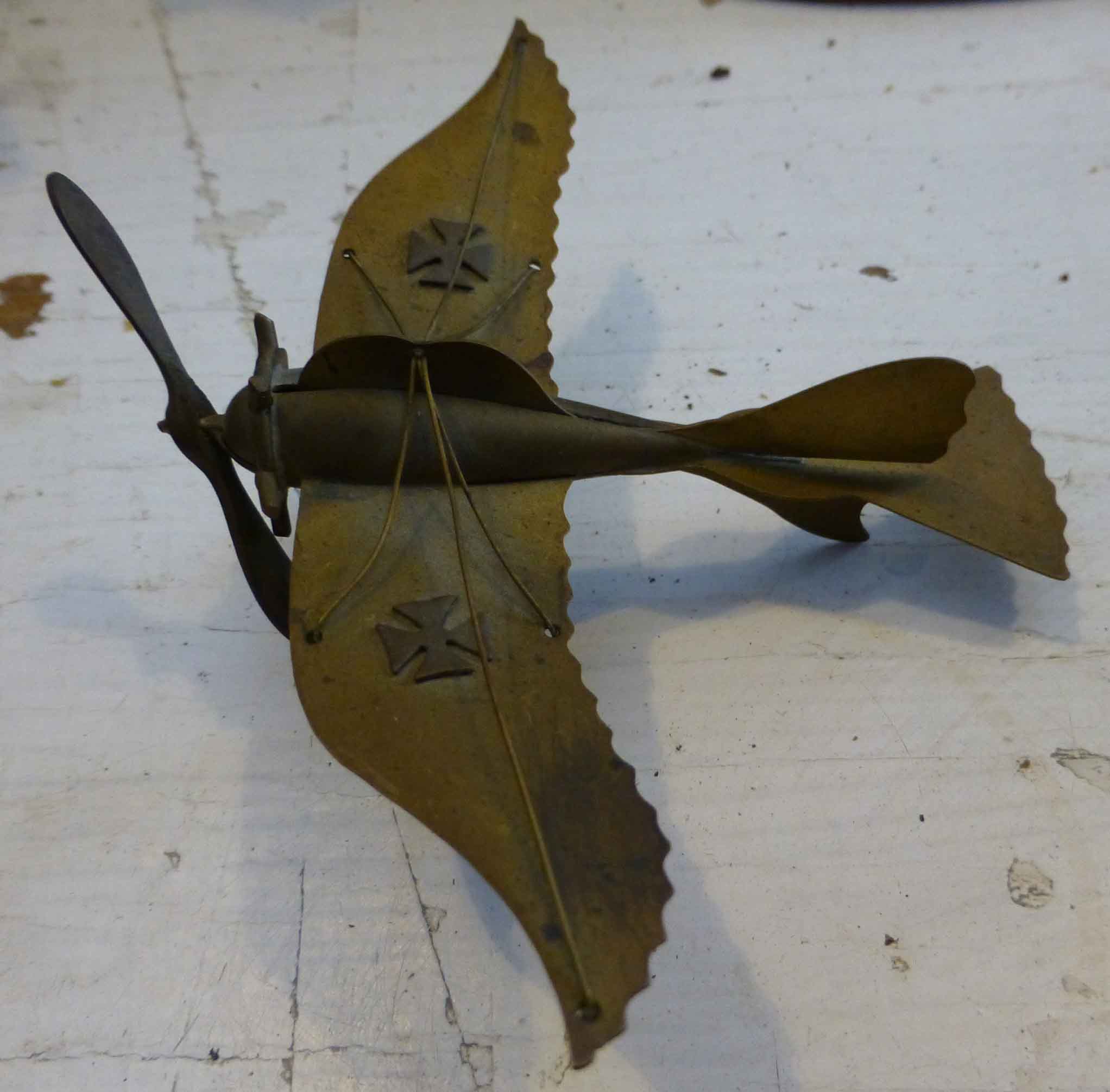 trench art taube aeroplane