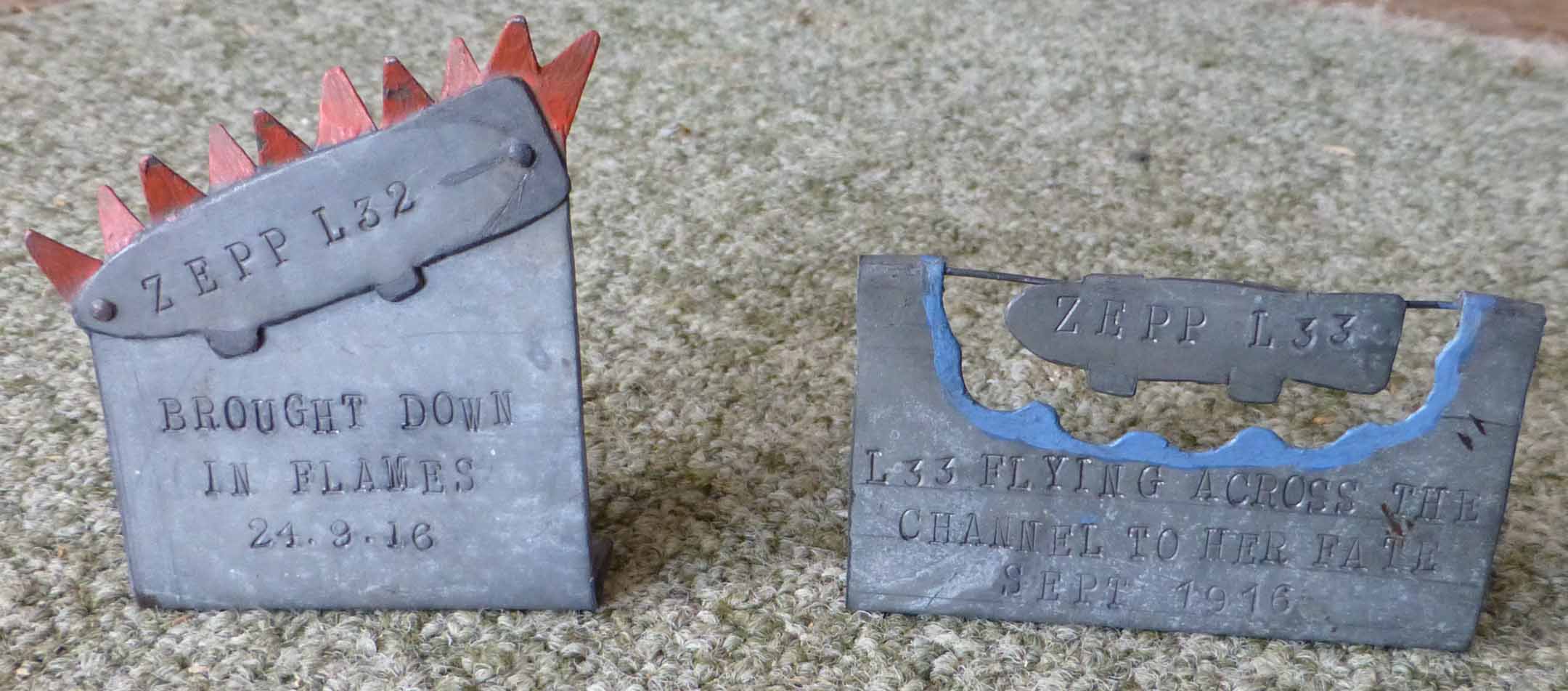 trench art zeppelin relics